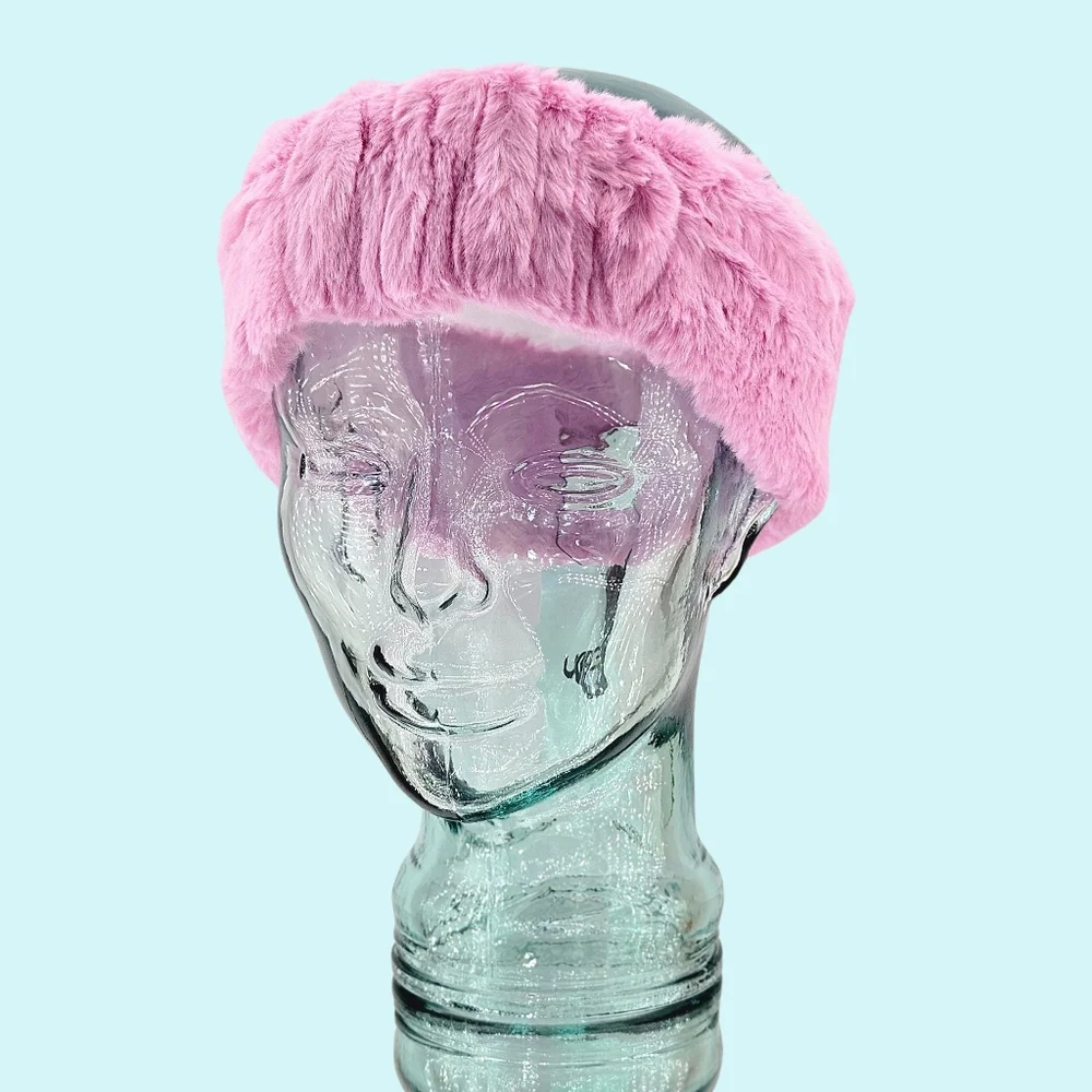 Ugg Headband Pink Mesa Rose Cottagecore Balletcore Barbiecore Outdoor Winter